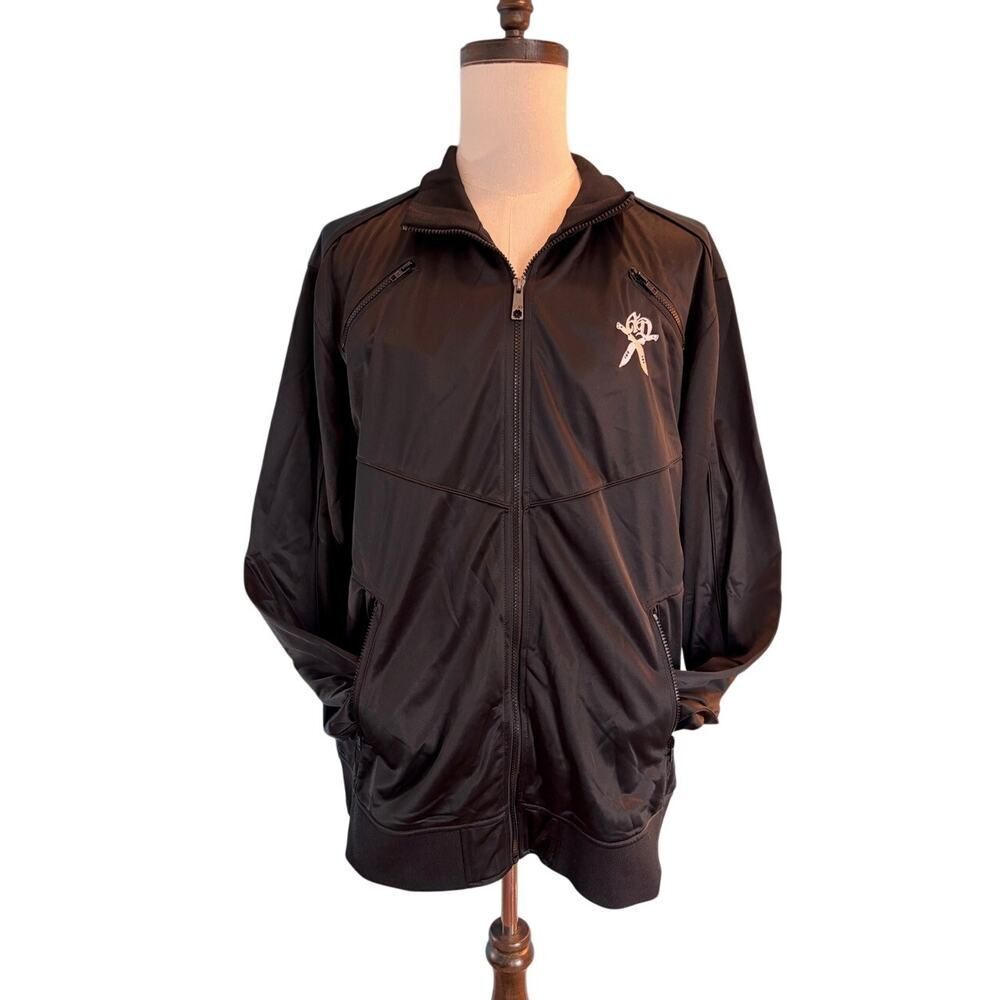 NWT New Artful Dodger Track Jacket Black Full Zip 4 Pockets XXXL